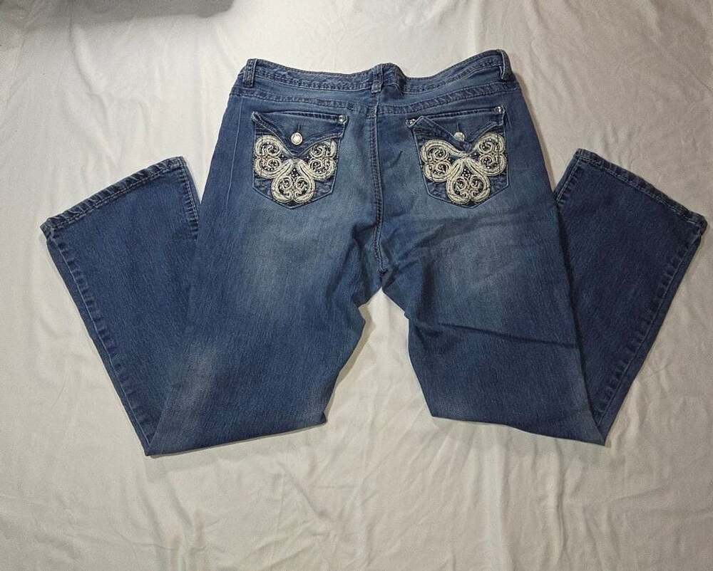 Nine West Vintage America Collection Jeans Size 14/32 Blue Denim